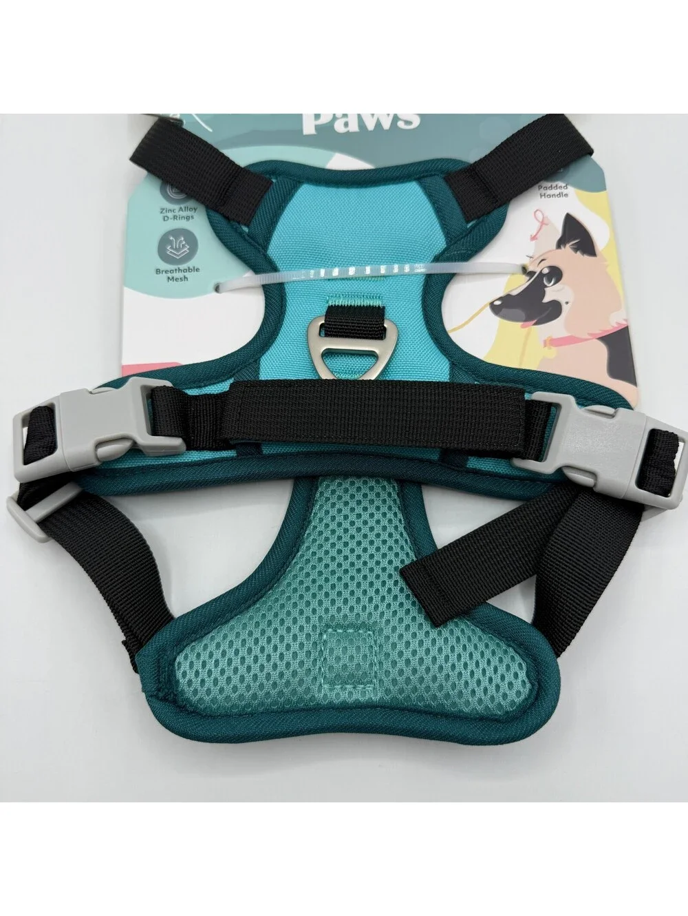ZippyPaws No Pull Dog Harness Small Teal Black 10 to 20 lbs ZPC-C0012 Zippy Paws